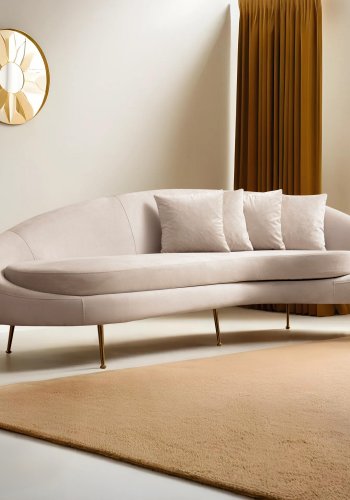 NORDVRK Eses Hyre - Beige 3-seters sofa