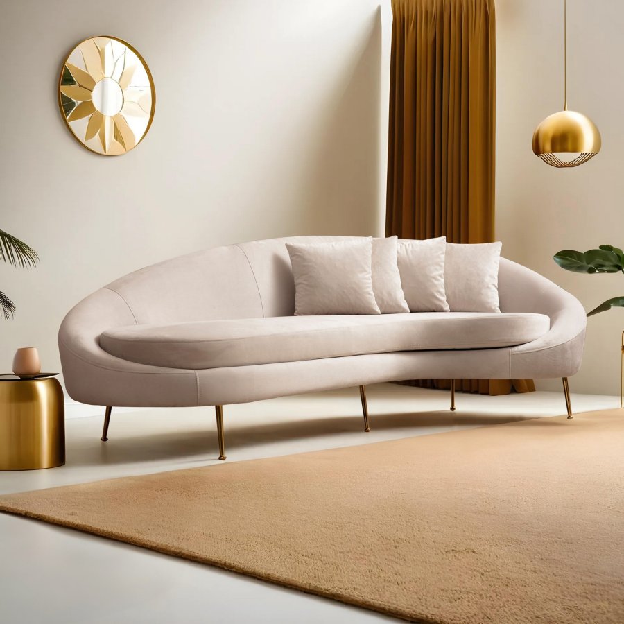 NORDVRK Eses Hyre - Beige 3-seters sofa