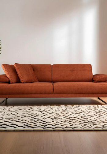 NORDVRK Mustang - Oransje 3-manns sovesofa