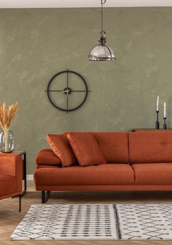 NORDVRK Mustang - Oransje 3-manns sovesofa