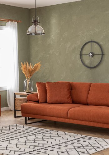 NORDVRK Mustang - Oransje 3-manns sovesofa