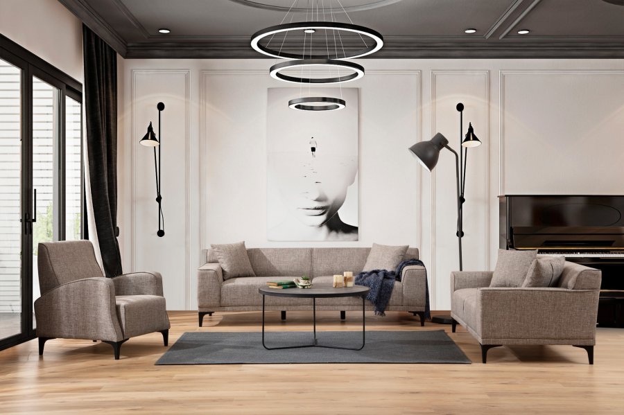 NORDVRK Petra 3 - Fawn 3-seters sofa