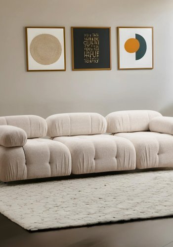NORDVRK Bubble 3-seter ( L1-O1-1R) - Bouclette 3-seter sofa