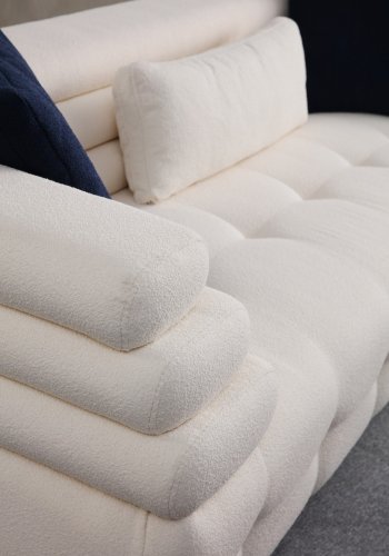 NORDVRK Boston 3 - Hvit 3-seters sofa