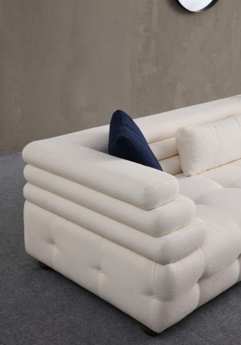 NORDVRK Boston 3 - Hvit 3-seters sofa