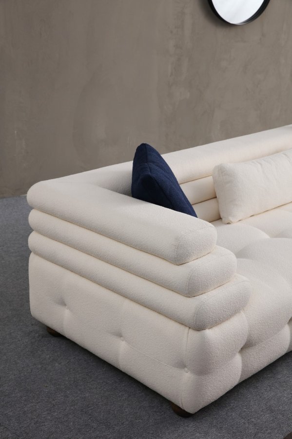 NORDVRK Boston 3 - Hvit 3-seters sofa