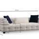 NORDVRK Boston 3 - Hvit 3-seters sofa