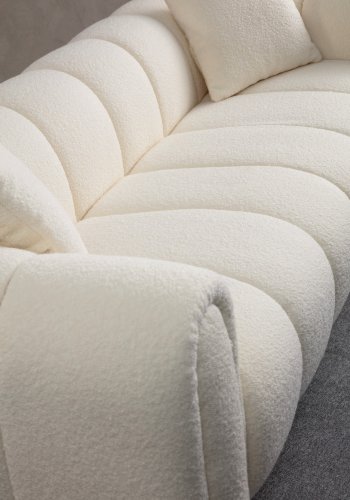 NORDVRK Puffy 3 - Hvit 3-seters sofa