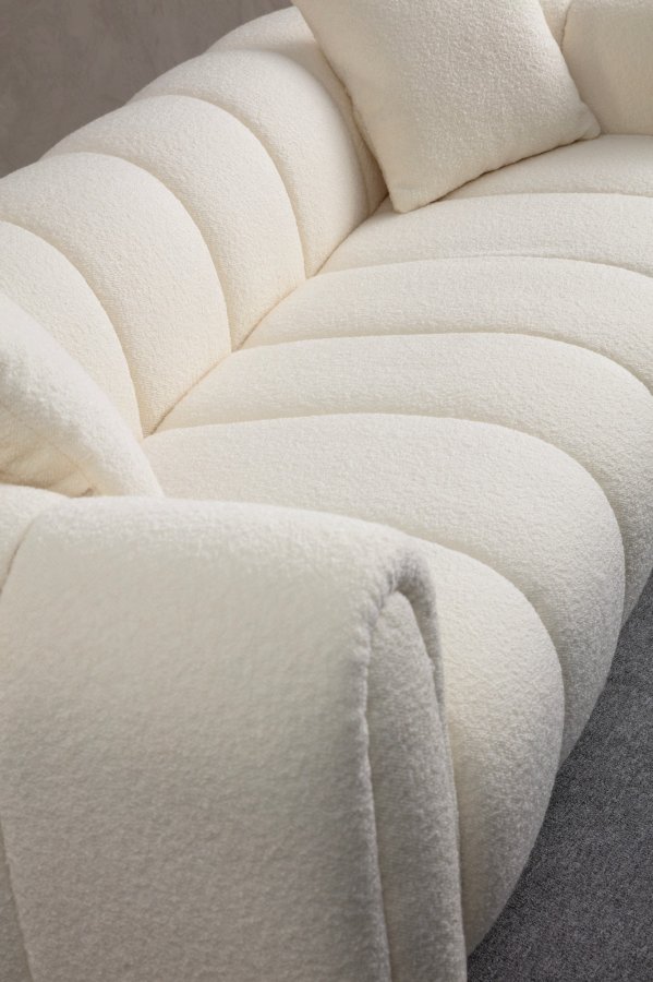 NORDVRK Puffy 3 - Hvit 3-seters sofa