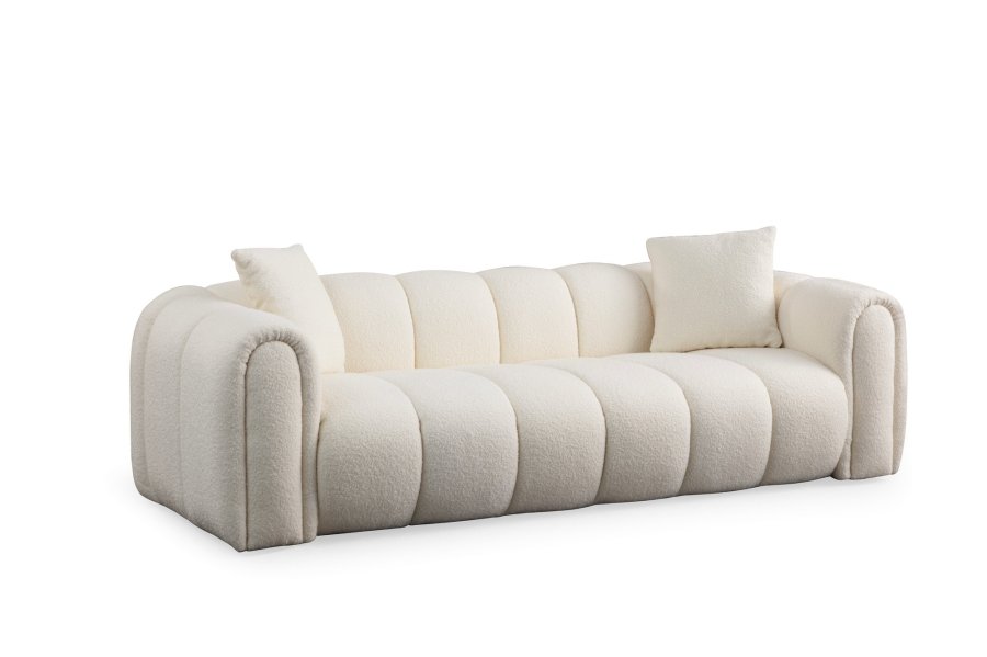 NORDVRK Puffy 3 - Hvit 3-seters sofa