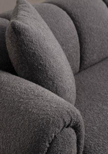 NORDVRK Puffy 3 Plain - Antrasitt 3-seters sofa