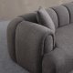 NORDVRK Puffy 3 Plain - Antrasitt 3-seters sofa