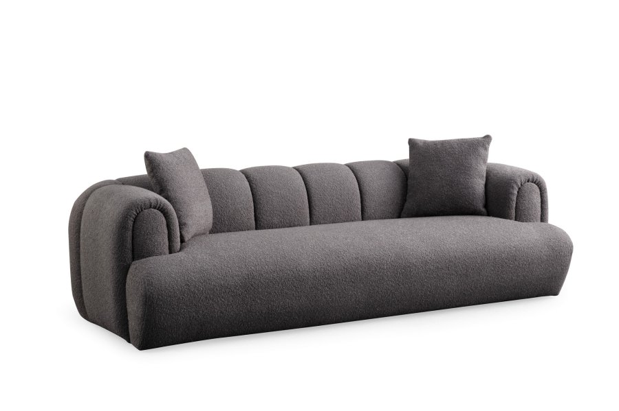 NORDVRK Puffy 3 Plain - Antrasitt 3-seters sofa
