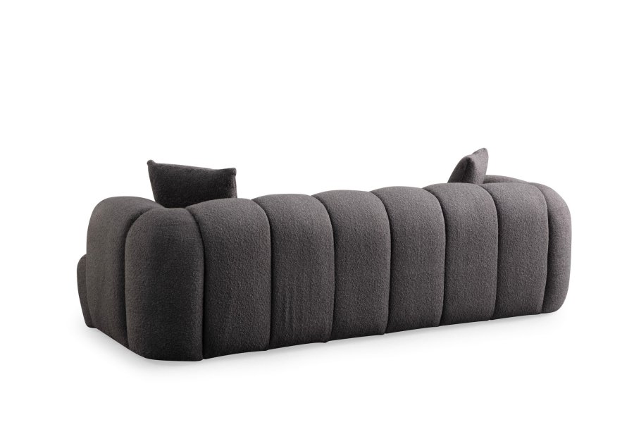 NORDVRK Puffy 3 Plain - Antrasitt 3-seters sofa