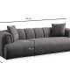 NORDVRK Puffy 3 Plain - Antrasitt 3-seters sofa