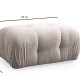 NORDVRK Petite 3 - Kremfarget 3-seters sofa