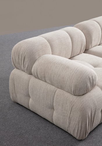 NORDVRK Petite 3 - Kremfarget 3-seters sofa