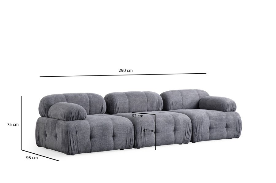 NORDVRK Petite 3 - Gr 3-seters sofa