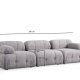 NORDVRK Petite 3 - Lys gr 3-seters sofa