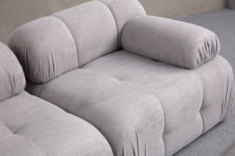 NORDVRK Petite 3 - Lys gr 3-seters sofa