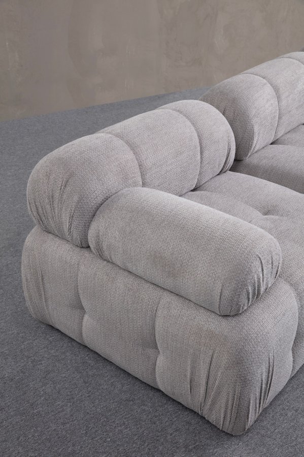 NORDVRK Petite 3 - Lys gr 3-seters sofa