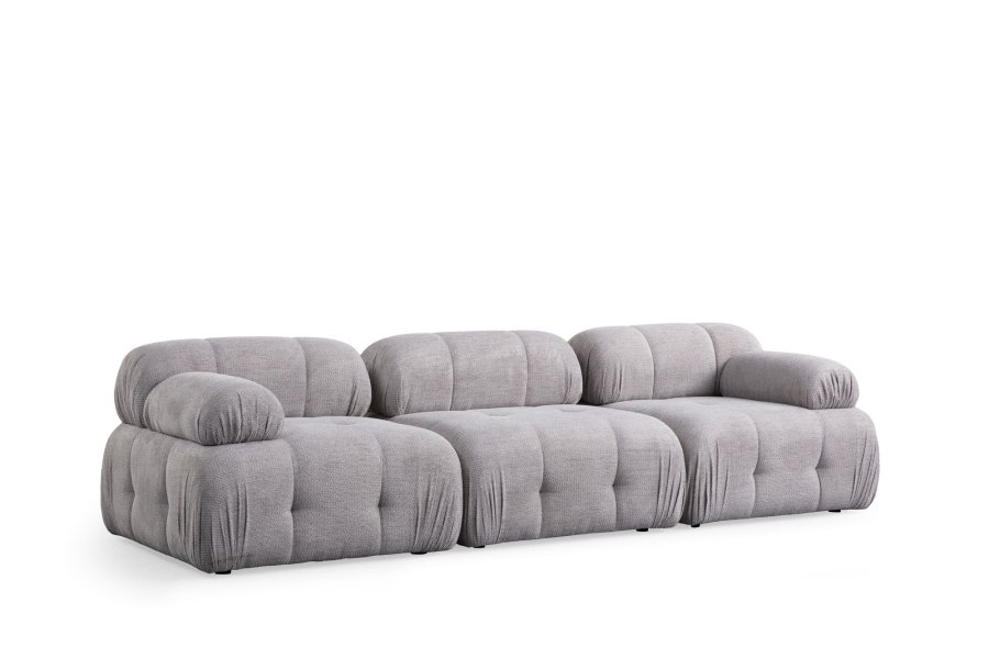 NORDVRK Petite 3 - Lys gr 3-seters sofa