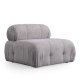 NORDVRK Petite 3 - Lys gr 3-seters sofa