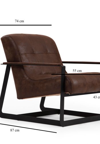 NORDVRK Darius - Brun Wing Chair