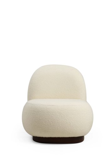 NORDVRK Tina - Bouclet hvit lenestol