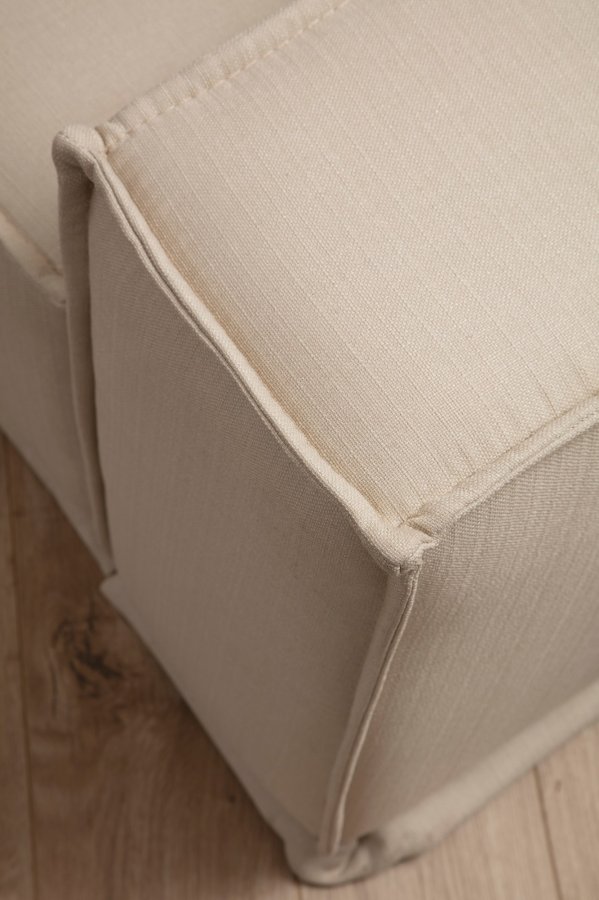 NORDVRK Lego Corner (Chl-2R) - Kremfarget hjrnesofa