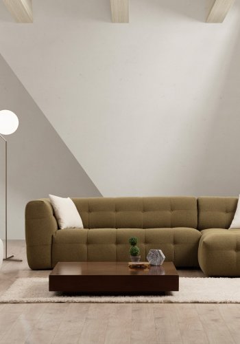 NORDVRK Cady 3-personers. hyre - khaki hjrnesofa