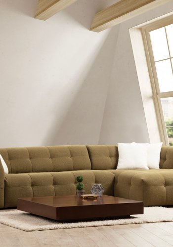 NORDVRK Cady 3-personers. hyre - khaki hjrnesofa