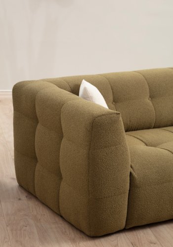 NORDVRK Cady 3-personers. hyre - khaki hjrnesofa
