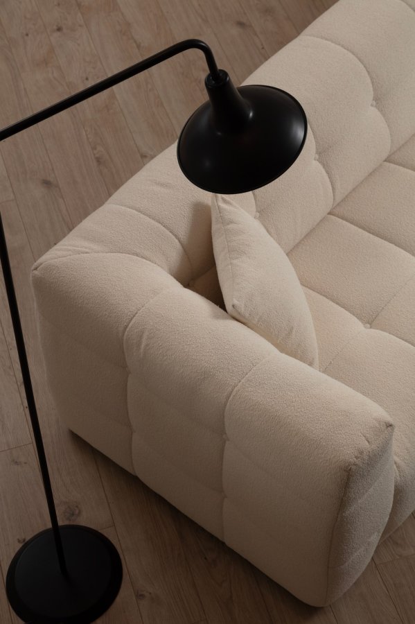 NORDVRK Cady 3-personers. hyre - Beige hjrnesofa