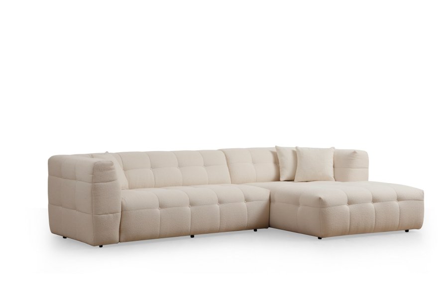 NORDVRK Cady 3-personers. hyre - Beige hjrnesofa