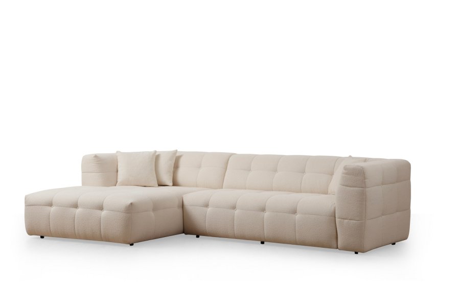 NORDVRK Cady 3-personers. venstre - Beige hjrnesofa