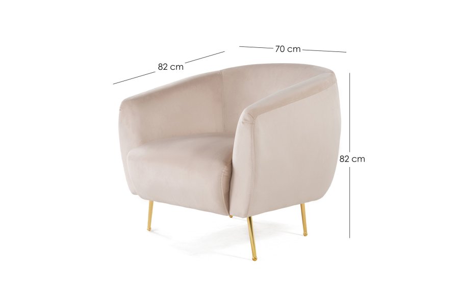 NORDVRK Eses Beige - Wing Wing Chair