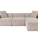 NORDVRK Lora (L1-O1-1R-POUFFE ) - Mokka hjrnesofa