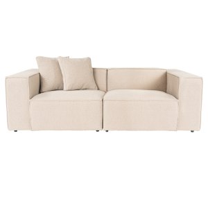 NORDVÄRK Lora 2 pers. sofa - peach stof