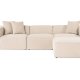 NORDVRK Lora (L1-O1-1R-POUFFE ) - Peach hjrnesofa