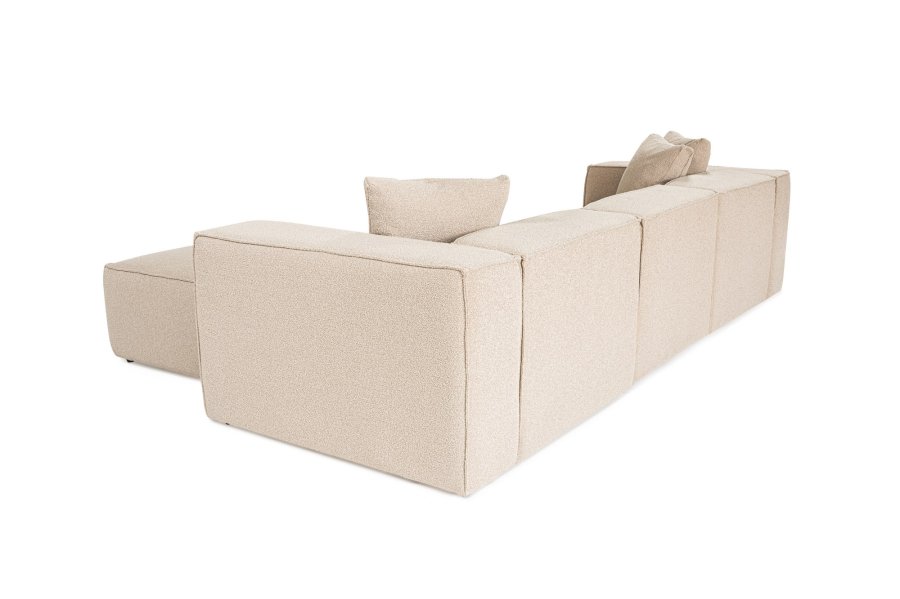 NORDVRK Lora (L1-O1-1R-POUFFE ) - Peach hjrnesofa