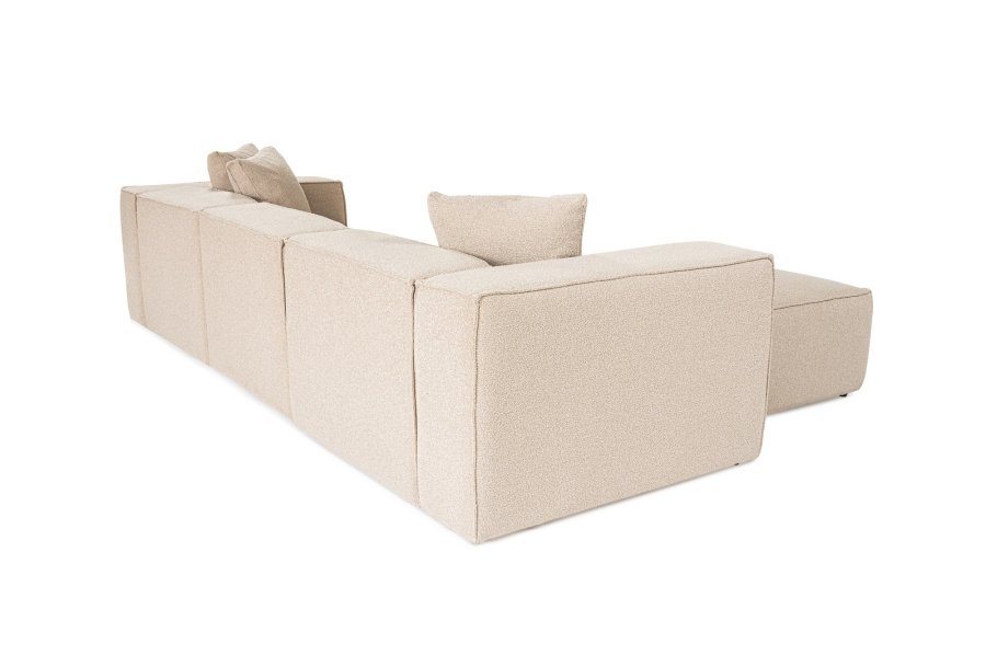 NORDVRK Lora (L1-O1-1R-POUFFE ) - Peach hjrnesofa