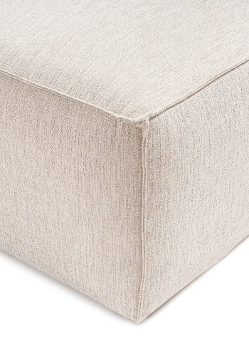 NORDVRK Lora (L1-O1-1R-POUFFE ) - Lysebrun hjrnesofa