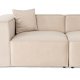 NORDVRK Lora 3-personers. - Kremfarget 3-seters sofa