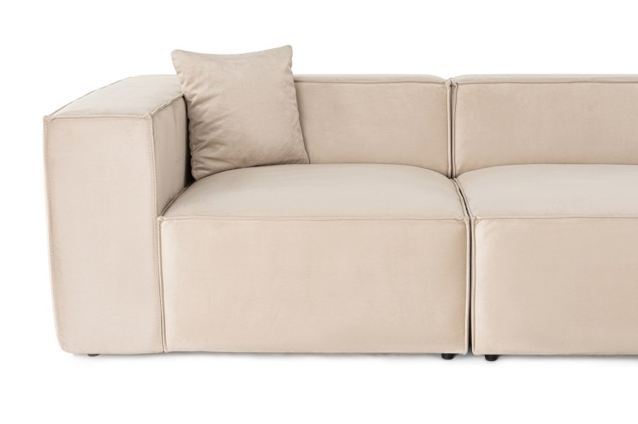 NORDVRK Lora 3-personers. - Kremfarget 3-seters sofa