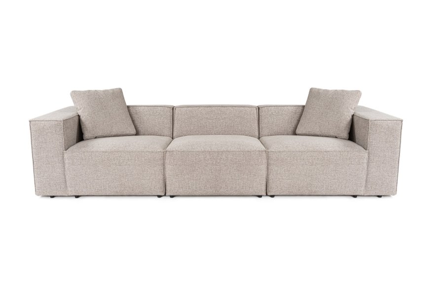 NORDVÄRK Lora 3-seter - Mokka 3-seter sofa