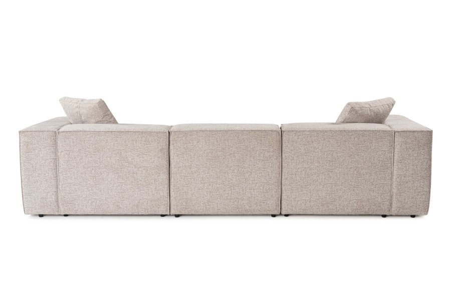 NORDVÄRK Lora 3-seter - Mokka 3-seter sofa
