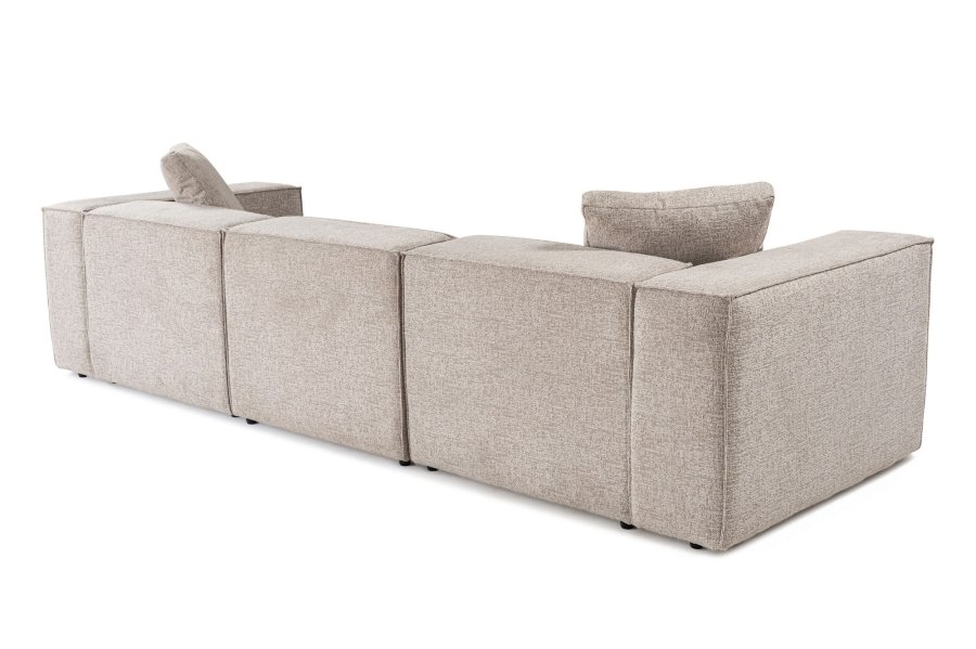 NORDVÄRK Lora 3-seter - Mokka 3-seter sofa