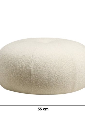 NORDVRK Tina - Bouclet hvit puff