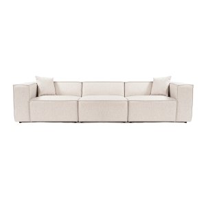 NORDVÄRK Lora 3 pers. sofa - lysebrun stof